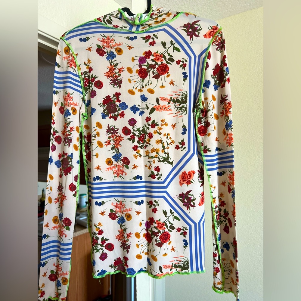 Wilfred floral turtleneck top - S